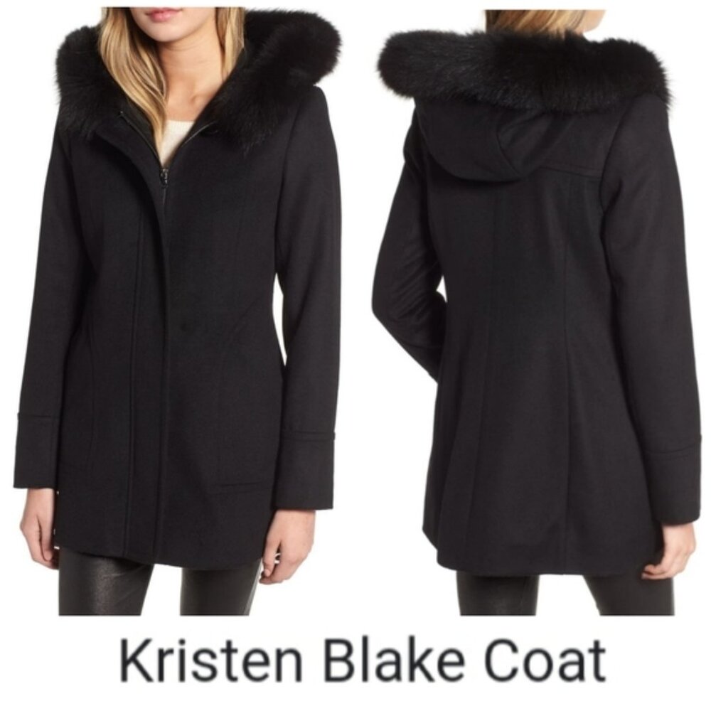 Kristen Blake  Fox Fur Trimed Hood Jacket Coat NWT 1X - Picture 9 of 9